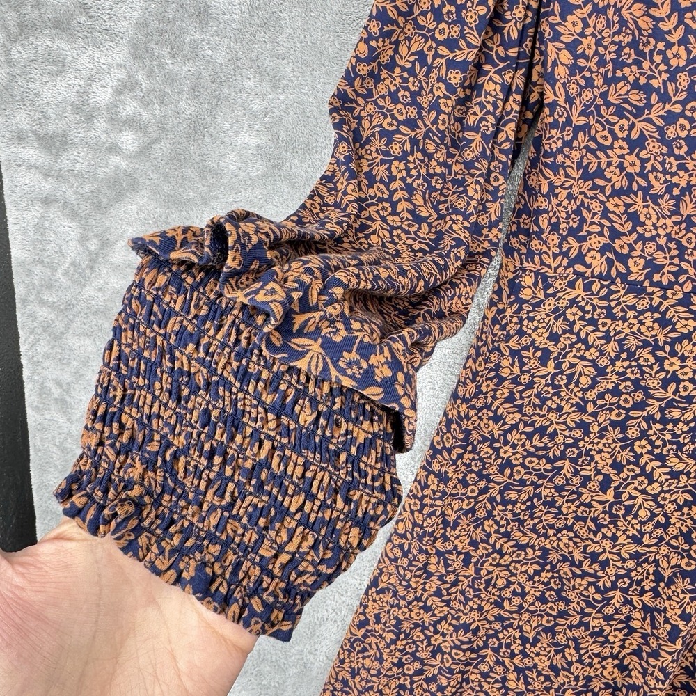Draper James Dress Womens Large Modest Floral Cottage Stretch Knit Prairie Maxi‎ - Picture 8 of 12